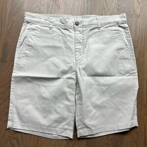 Johnnie-O off white neil stretch twill 9 inch shorts size 36 preppy academia E